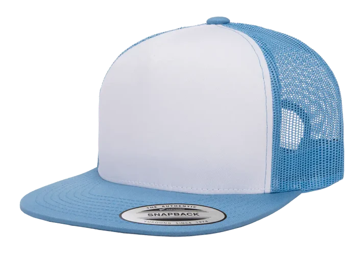 YP Classics® 6006W Classic Trucker Cap - White Front with Standard Embroidery