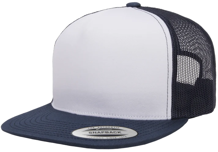 YP Classics® 6006W Classic Trucker Cap - White Front with Standard Embroidery