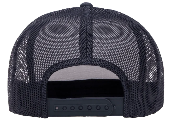 YP Classics® 6606W Retro Trucker Cap with White Front Panel with PUFF 3D Embroidery