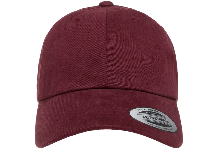YP Classics® 6245 Peached Cotton Twill Dad Cap with Standard Embroidery