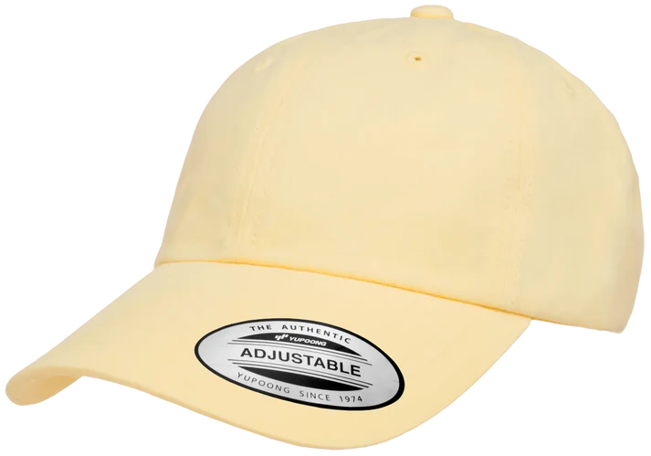 YP Classics® 6245 Peached Cotton Twill Dad Cap with Standard Embroidery