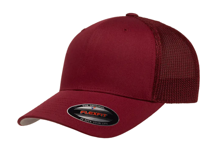 Flexfit® Fitted 6511 Trucker Mesh Cap with Embroidered Patch