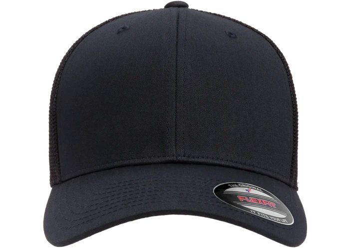 Flexfit® Fitted 6511 Trucker Mesh Cap with Embroidered Patch