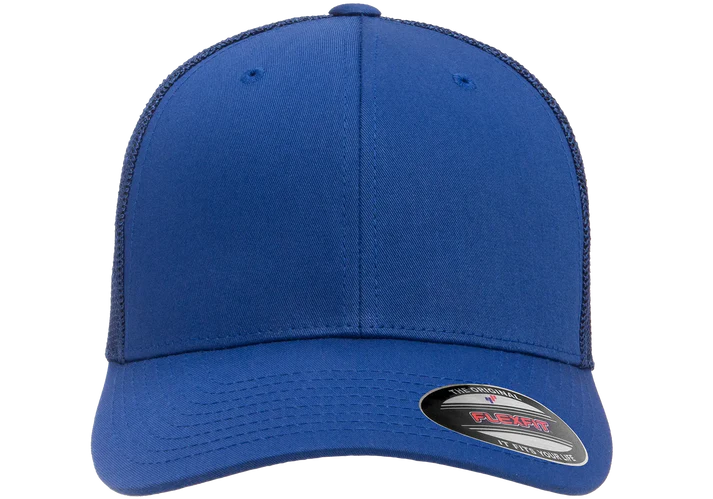 Flexfit® Fitted 6511 Trucker Mesh Cap with Embroidered Patch