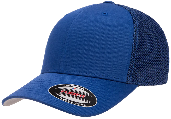 Flexfit® Fitted 6511 Trucker Mesh Cap with Embroidered Patch