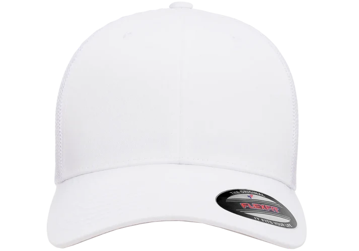 Flexfit® Fitted 6511 Trucker Mesh Cap with Embroidered Patch