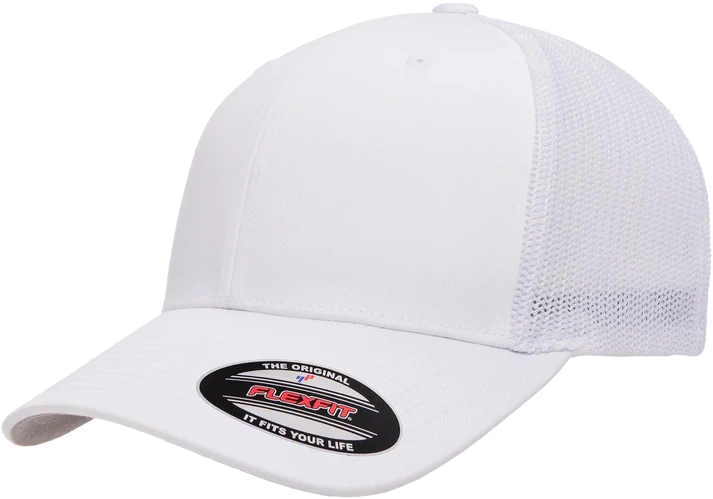 Flexfit® Fitted 6511 Trucker Mesh Cap with Embroidered Patch