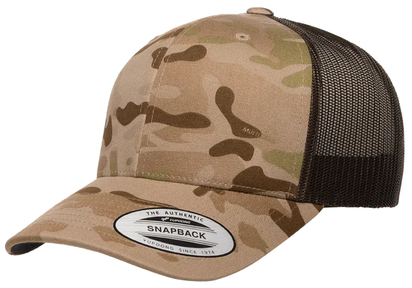 YP CAMO Classics® 6606MC Multicam® Trucker Mesh Cap with Embroidered Patch