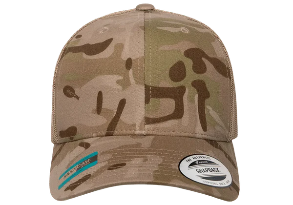 YP CAMO Classics® 6606MC Multicam® Trucker Mesh Cap with Embroidered Patch