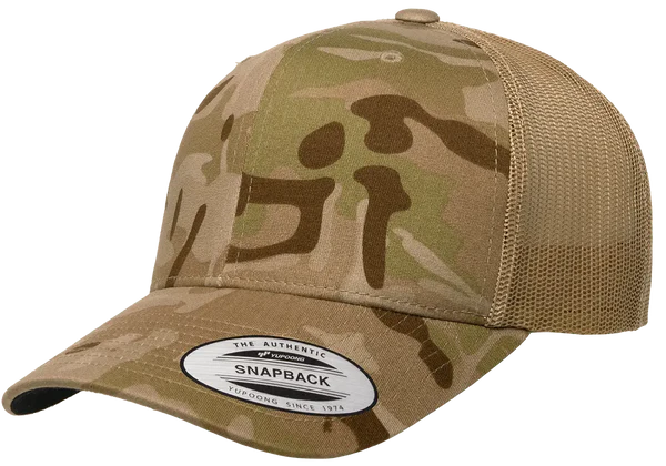 YP CAMO Classics® 6606MC Multicam® Trucker Mesh Cap with Embroidered Patch