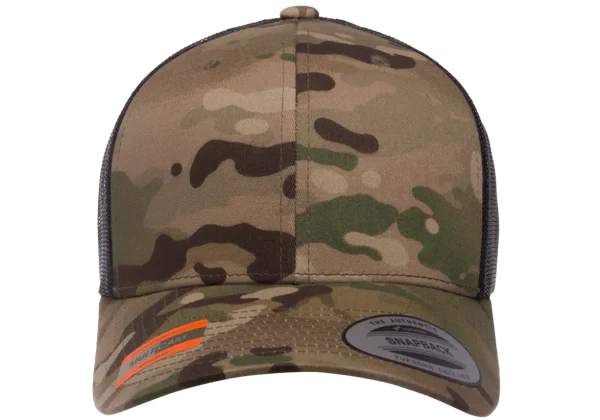 YP CAMO Classics® 6606MC Multicam® Trucker Mesh Cap with Embroidered Patch