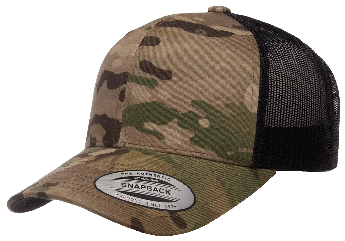 YP CAMO Classics® 6606MC Multicam® Trucker Mesh Cap with Embroidered Patch