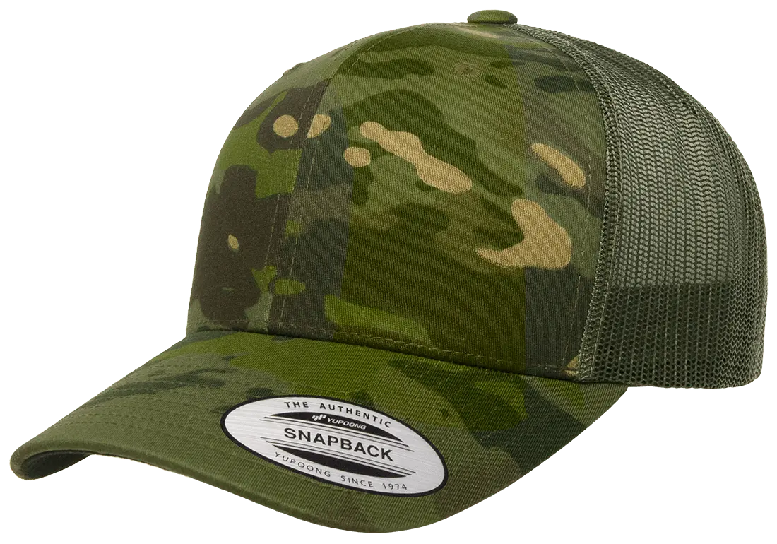 YP CAMO Classics® 6606MC Multicam® Trucker Mesh Cap with Embroidered Patch