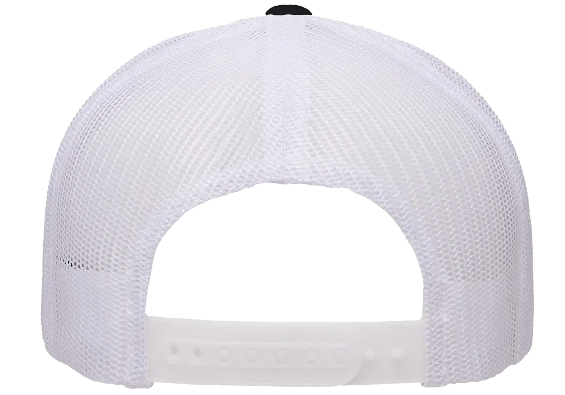YP Classics® 6606T Retro Trucker Cap - 2-Tone with PUFF 3D Embroidery
