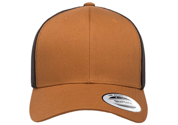 YP Classics® 6606T Retro Trucker Cap - 2-Tone with PUFF 3D Embroidery