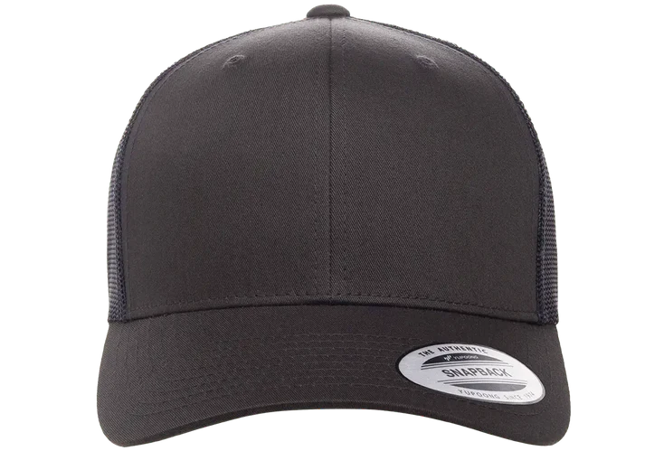 YP Classics® 6606T Retro Trucker Cap - 2-Tone with PUFF 3D Embroidery