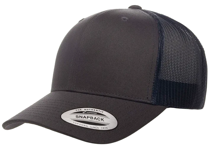 YP Classics® 6606T Retro Trucker Cap - 2-Tone with PUFF 3D Embroidery