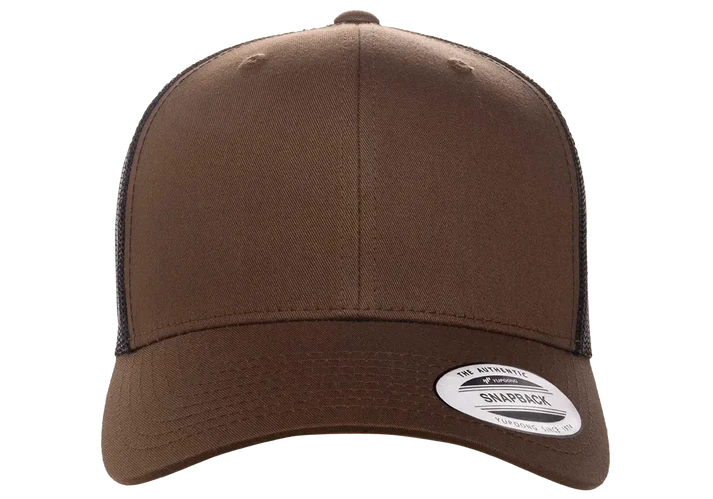 YP Classics® 6606T Retro Trucker Cap - 2-Tone with PUFF 3D Embroidery
