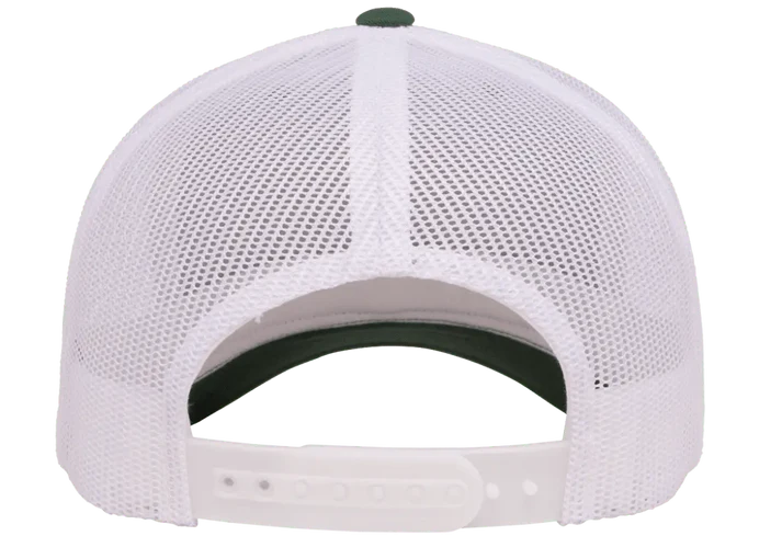 YP Classics® 6606T Retro Trucker Cap - 2-Tone with PUFF 3D Embroidery