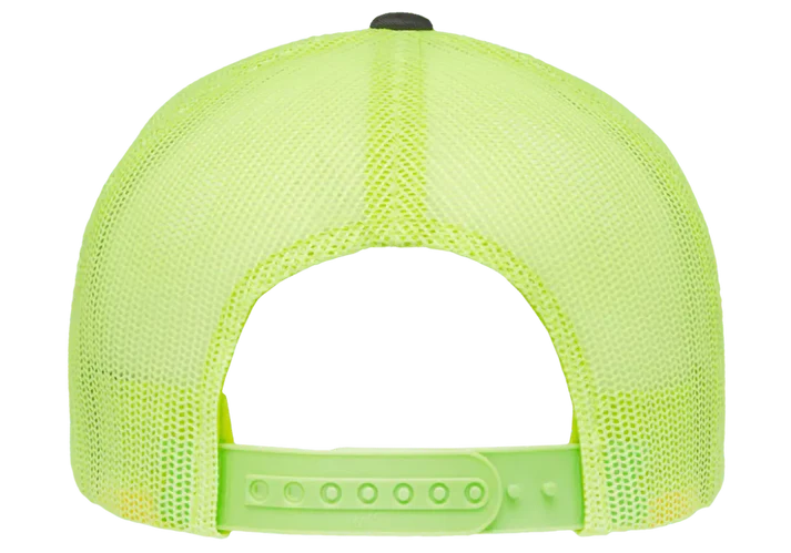 YP Classics® 6606T Retro Trucker Cap - 2-Tone with PUFF 3D Embroidery