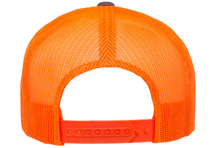 YP Classics® 6606T Retro Trucker Cap - 2-Tone with PUFF 3D Embroidery