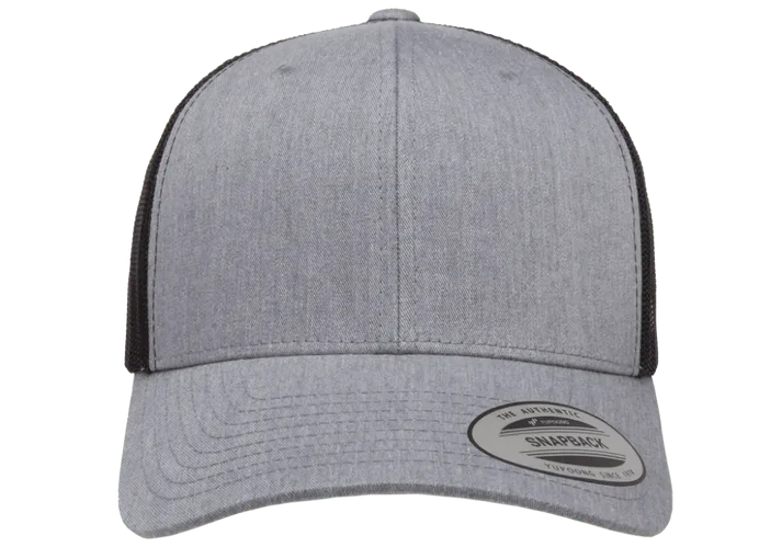 YP Classics® 6606T Retro Trucker Cap - 2-Tone with PUFF 3D Embroidery