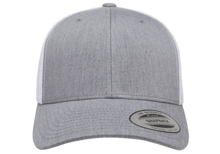 YP Classics® 6606T Retro Trucker Cap - 2-Tone with PUFF 3D Embroidery