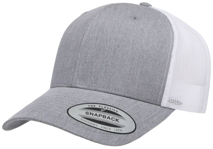YP Classics® 6606T Retro Trucker Cap - 2-Tone with PUFF 3D Embroidery
