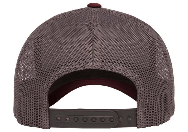 YP Classics® 6606T Retro Trucker Cap - 2-Tone with PUFF 3D Embroidery