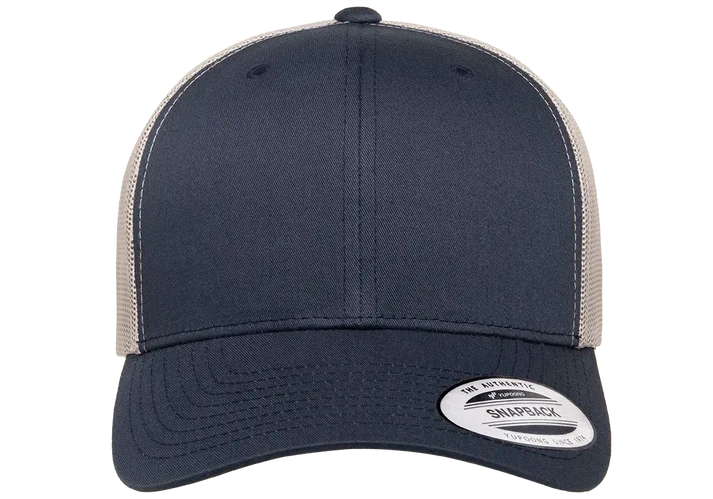 YP Classics® 6606T Retro Trucker Cap - 2-Tone with PUFF 3D Embroidery