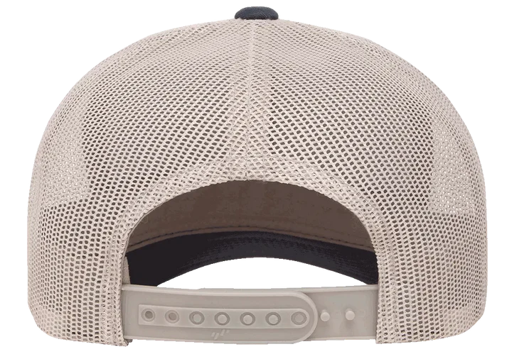 YP Classics® 6606T Retro Trucker Cap - 2-Tone with PUFF 3D Embroidery