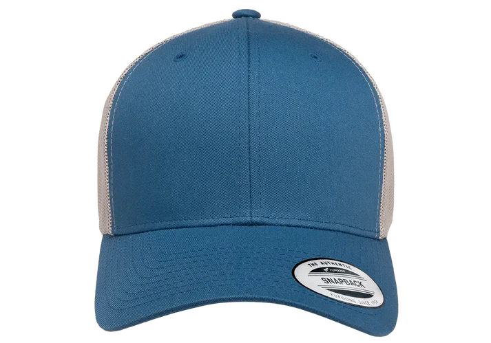YP Classics® 6606T Retro Trucker Cap - 2-Tone with PUFF 3D Embroidery