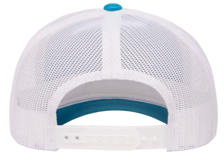 YP Classics® 6606T Retro Trucker Cap - 2-Tone with PUFF 3D Embroidery