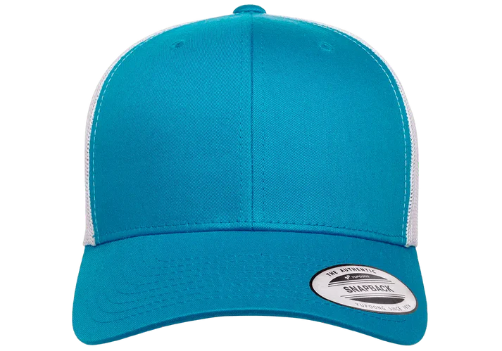 YP Classics® 6606T Retro Trucker Cap - 2-Tone with PUFF 3D Embroidery