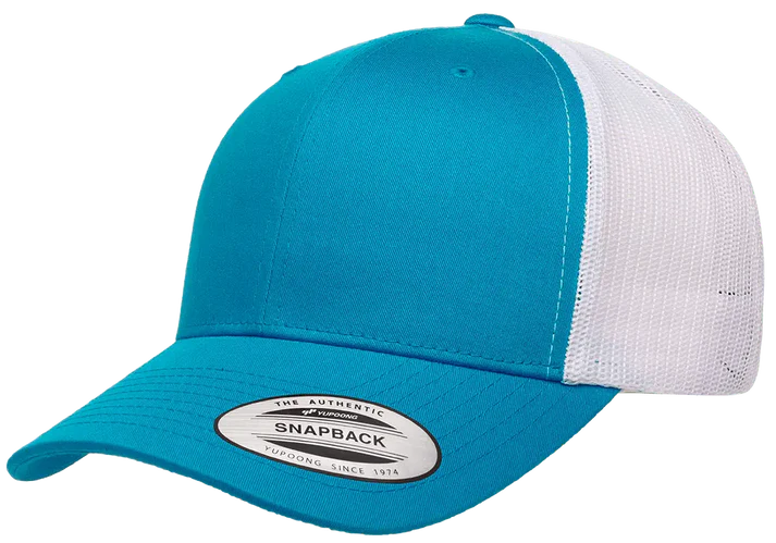 YP Classics® 6606T Retro Trucker Cap - 2-Tone with PUFF 3D Embroidery