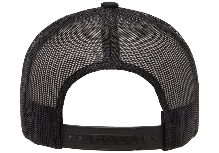 YP Classics® 6606 Retro Trucker Cap with PUFF 3D Embroidery