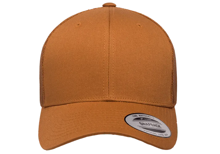 YP Classics® 6606 Retro Trucker Cap with PUFF 3D Embroidery
