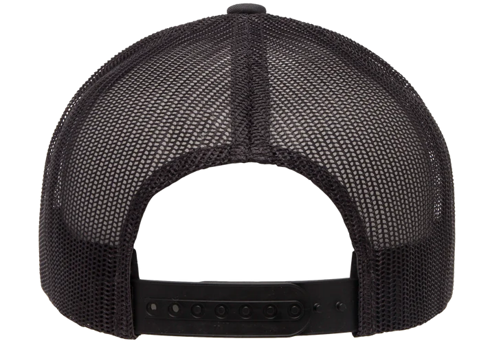 YP Classics® 6606 Retro Trucker Cap with PUFF 3D Embroidery
