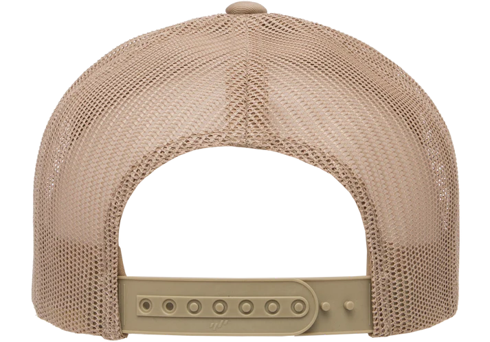 YP Classics® 6606 Retro Trucker Cap with PUFF 3D Embroidery