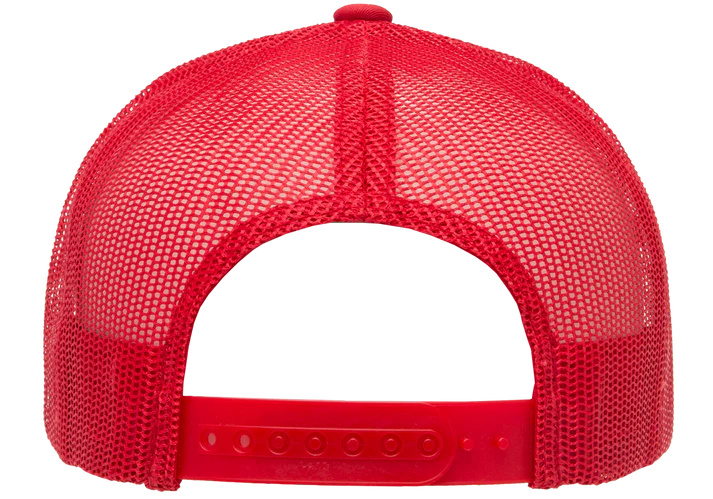 YP Classics® 6606 Retro Trucker Cap with PUFF 3D Embroidery