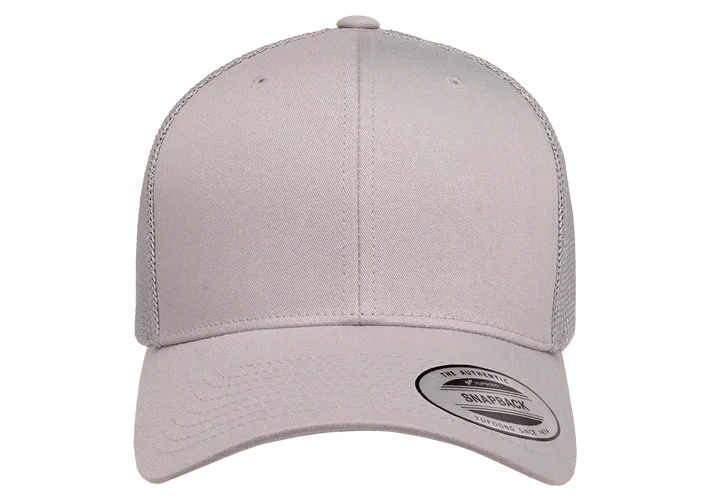 YP Classics® 6606 Retro Trucker Cap with PUFF 3D Embroidery