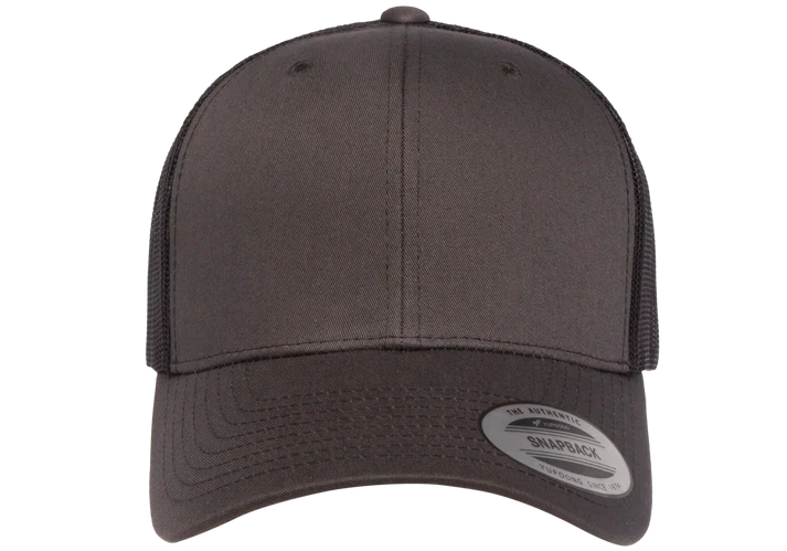 YP Classics® 6606 Retro Trucker Cap with PUFF 3D Embroidery