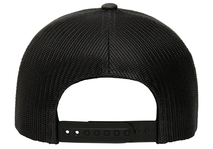YP Classics® 6606 Retro Trucker Cap with PUFF 3D Embroidery