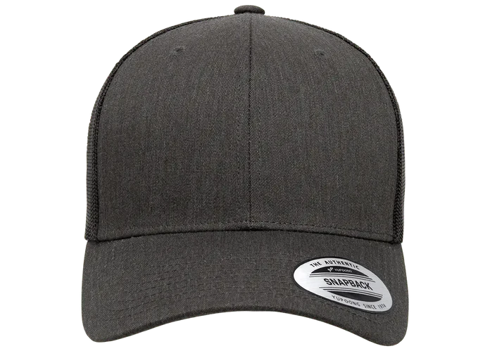 YP Classics® 6606 Retro Trucker Cap with PUFF 3D Embroidery