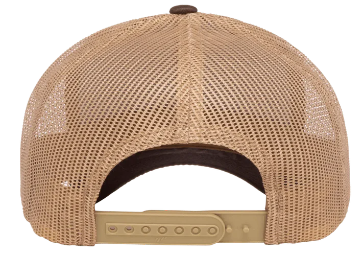 YP Classics® 6606T Retro Trucker Cap - 2-Tone with PUFF 3D Embroidery