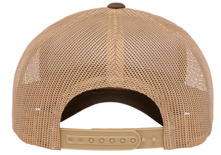 YP Classics® 6606T Retro Trucker Cap - 2-Tone with PUFF 3D Embroidery