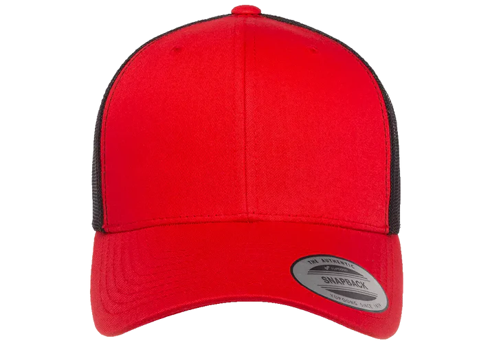 YP Classics® 6606T Retro Trucker Cap - 2-Tone with PUFF 3D Embroidery