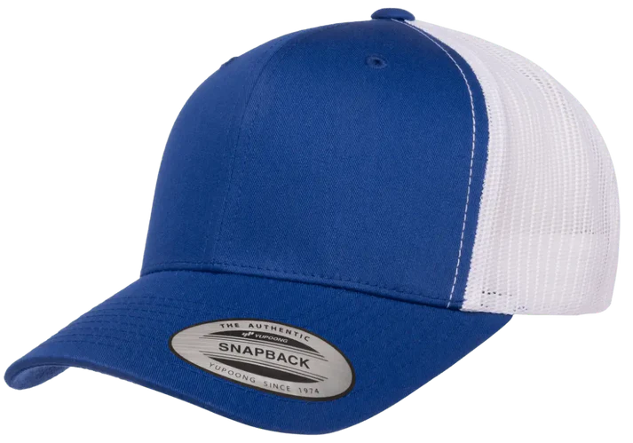YP Classics® 6606T Retro Trucker Cap - 2-Tone with PUFF 3D Embroidery
