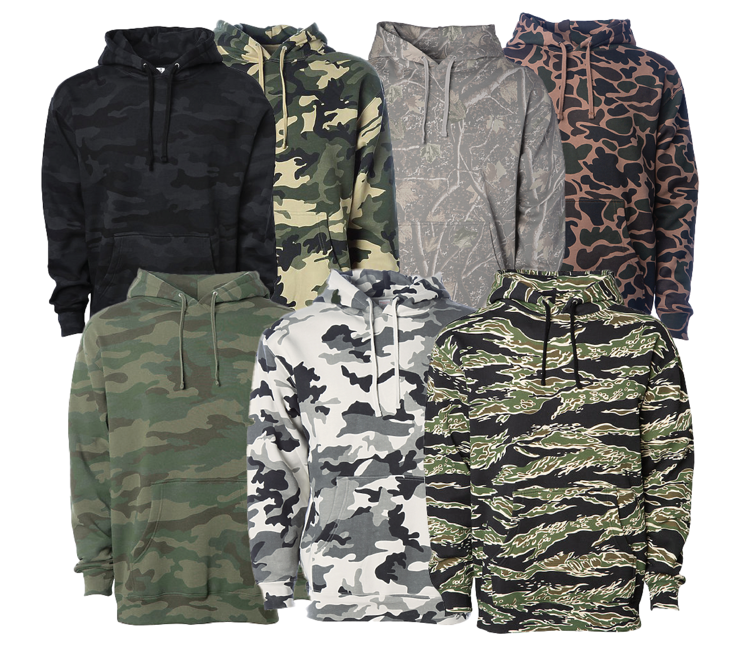 CAMO HEAVYWEIGHT PULLOVER HOODIES
