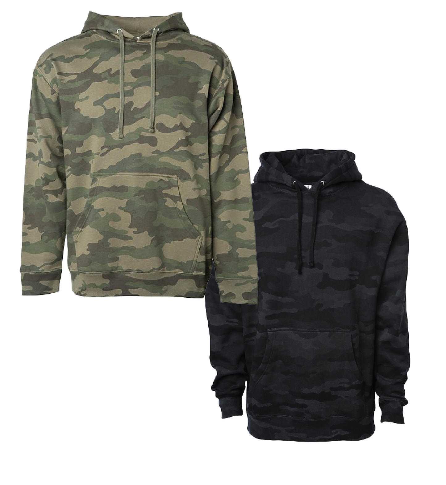 CAMO MIDWEIGHT PULLOVER HOODIES